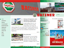 Tablet Screenshot of batzner.de